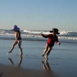 Children Playing on the Beach